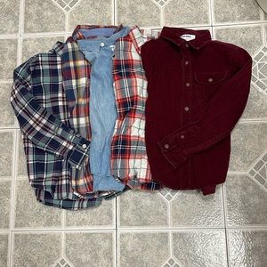 5pc Bundle Boys Button Down Shirts Size Small